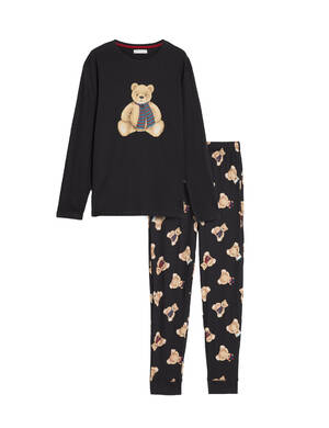 marksandspencer XMS2023 sleapwear T072197HL panska vanocni rodinna pyzamova souprava s motivem Spencer Bear 999Kc.jpg